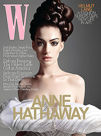  Anne Hathaway in ‘W’ Magazine