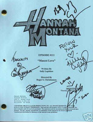  Hannah Montana signature