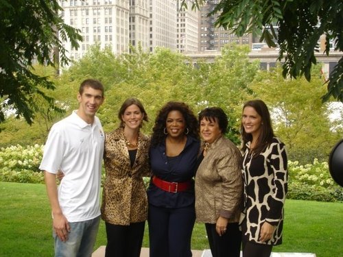  Michael with his Family and Oprah