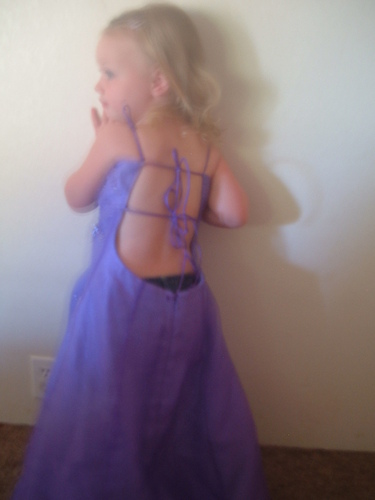  My daughter dressed up like a princess