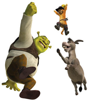  Shrek the fourth photos: shrek, puss and donkey