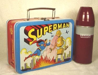  $4,649 super-homem vintage lunch box