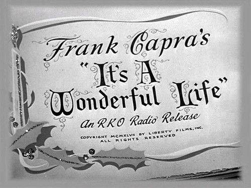 It's A Wonderful Life movie title screen