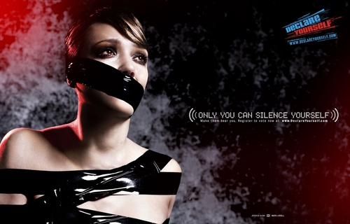  Jessica Alba Only te Can Silence Yourself PSA Declare Yourself