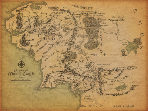  Map of Middle Earth