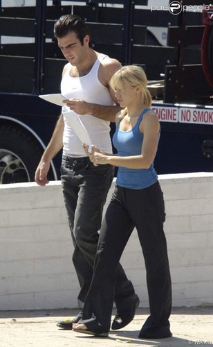  Sylar and Elle - Set Pictures