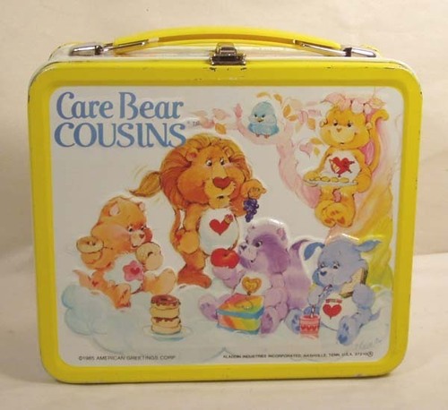  Vintage 1985 Care медведь Cousins Lunch Box