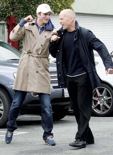  Ashton and Bruce Willis