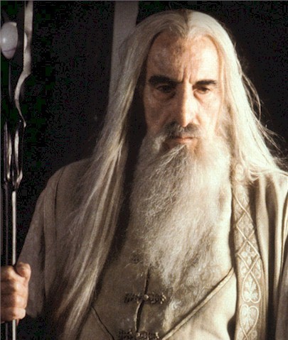  Christopher Lee as Saruman in LOTR