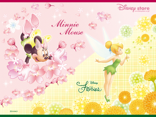  Minnie and Tink 壁纸