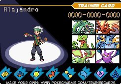  My trainer card