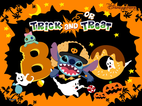  Stitch Halloween Hintergrund