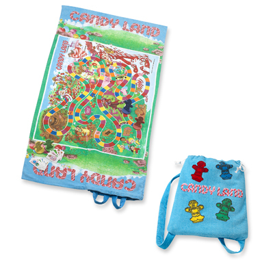 Candy Land Beach Towel and Backpack