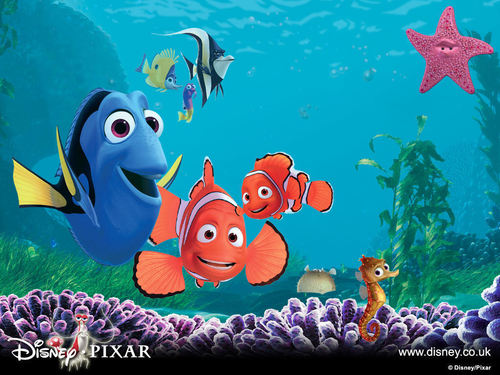  Finding Nemo karatasi la kupamba ukuta