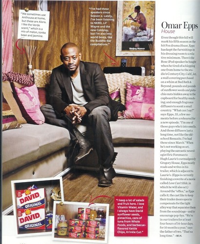  Omar Epps in In Style Magazine