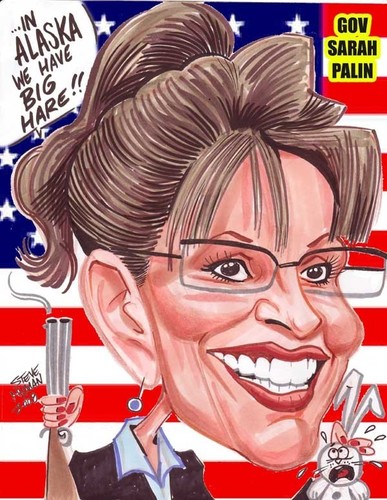  Sarah Palin Caricature www.aaacaricatures.com