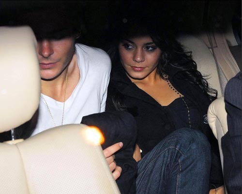  Zanessa out for a meal in Madrid
