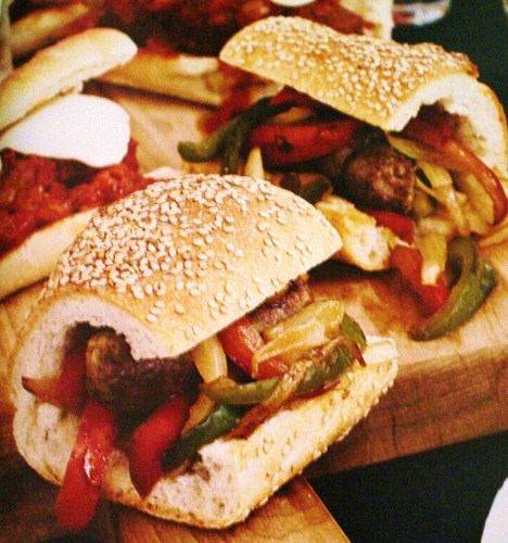  sausage and peppers sub