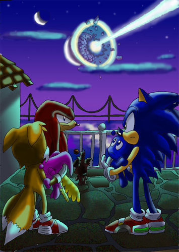  sonic and 老友记 with chao
