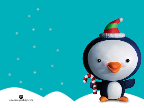  3D navidad pingüino, pingüino de