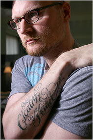 Augusten Burroughs at home