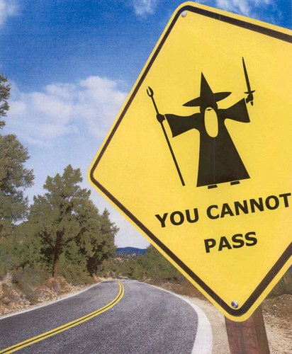  Gandalf road sign