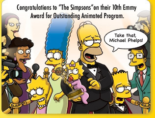  Simpsons with an Emmy