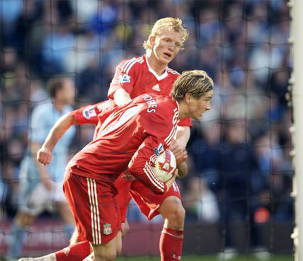  Torres in action for Liverpool