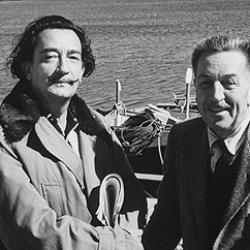  Walt ডিজনি with Salvador Dalí