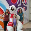 At the Coca Cola Factory there is a giant polar bear. He